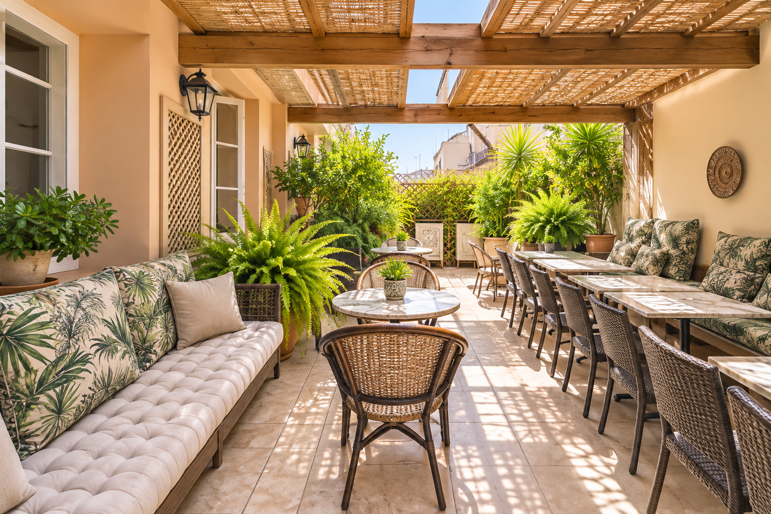 Terrasse de l’Hôtel Lépante